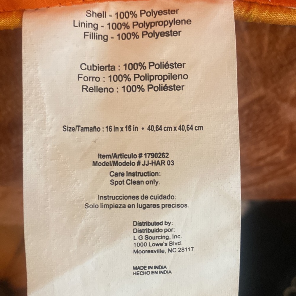 Holiday Living Pumpkin Throw Pillow - Picture 5 of 5